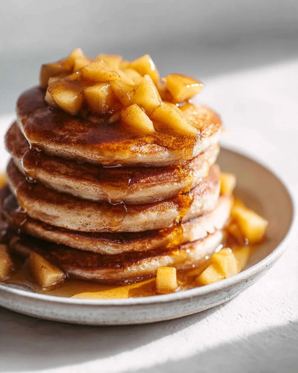 Soft & Fluffy Apple Pancakes: 25-Min Morning Joy 3 Apple Pancakes - detail 1