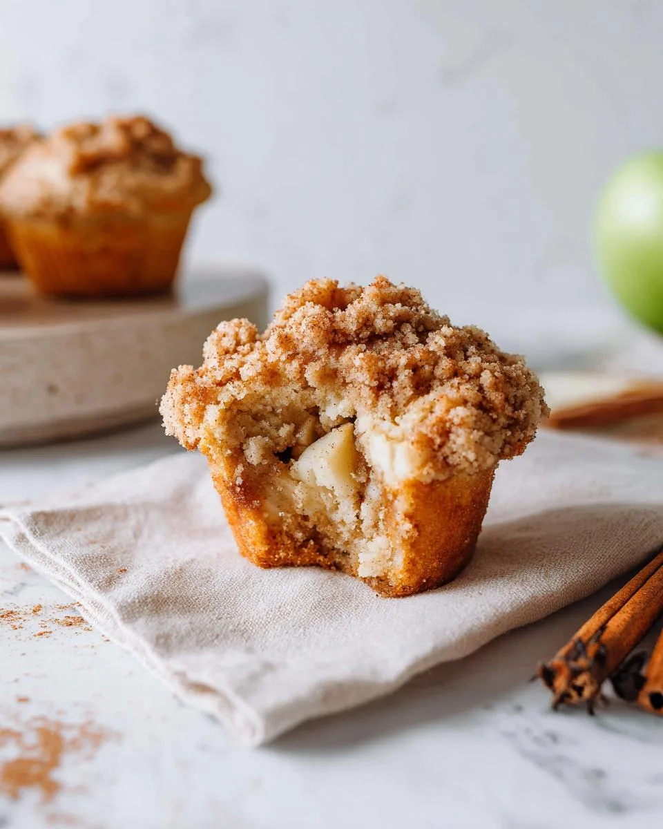 Perfect 35-Minute Apple Crumble Muffins 3 Apple crumble muffins - detail 1