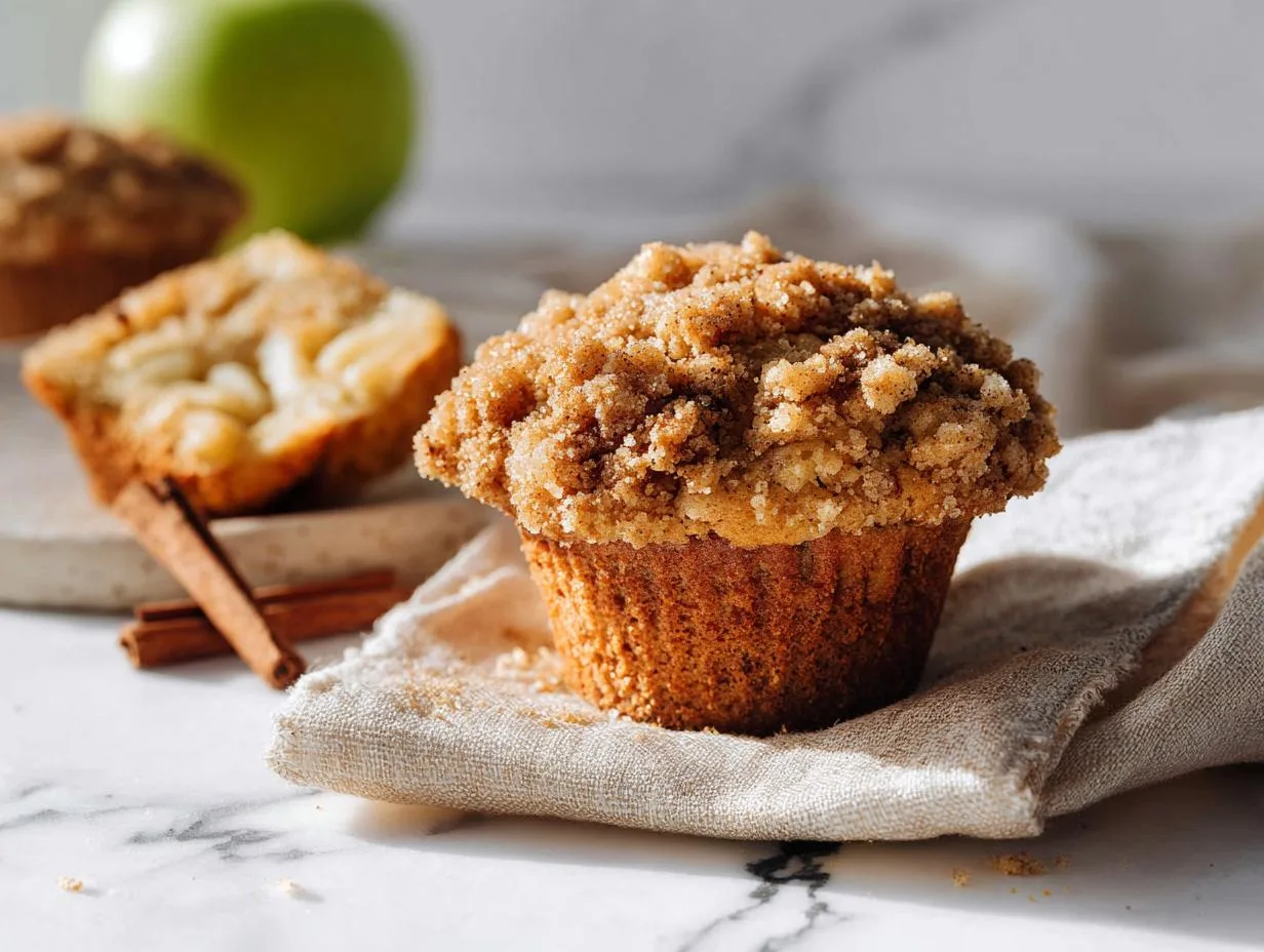 Apple crumble muffins