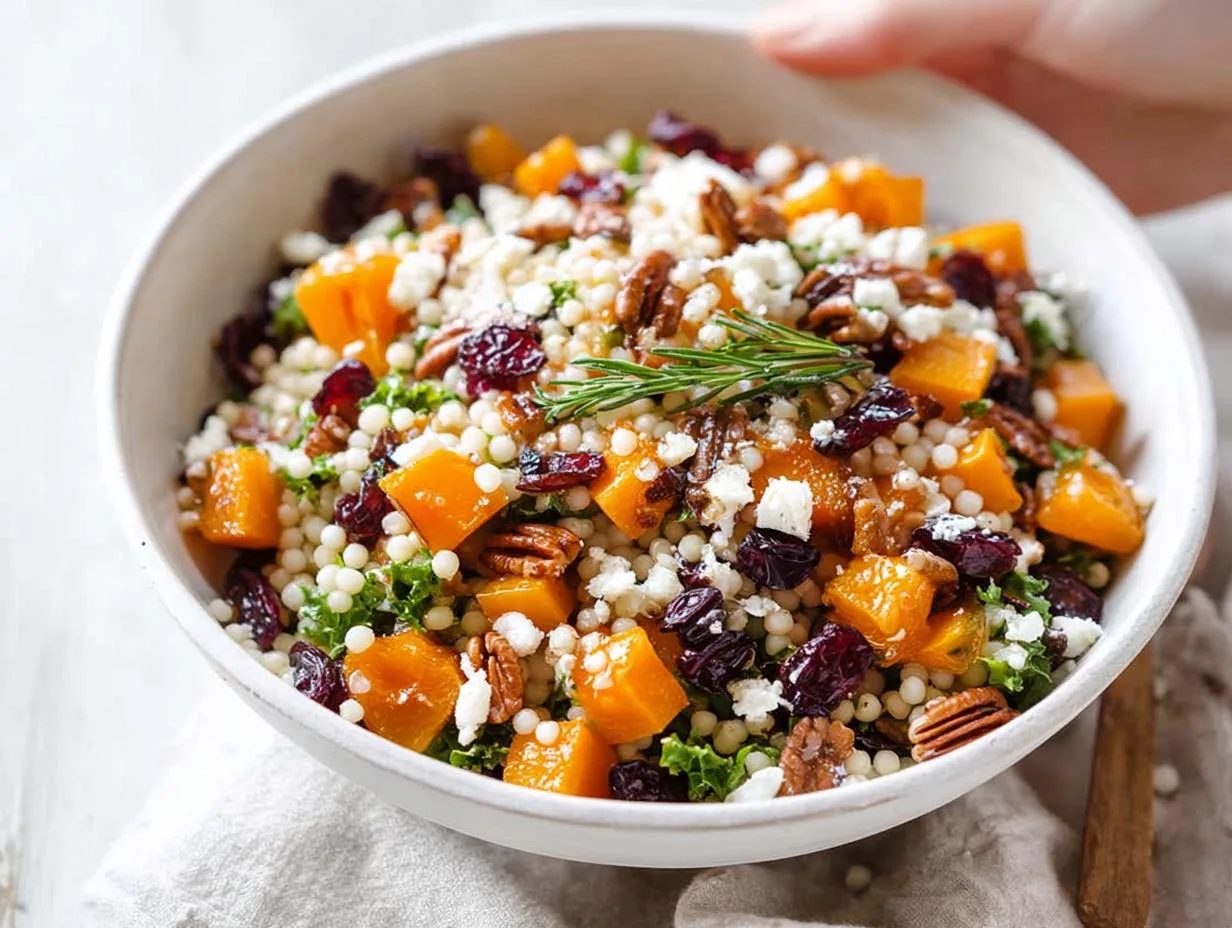 Recipe Kitchen Hub - Easy Slow Cooker Recipes 13 Autumn Pearl Couscous Salad