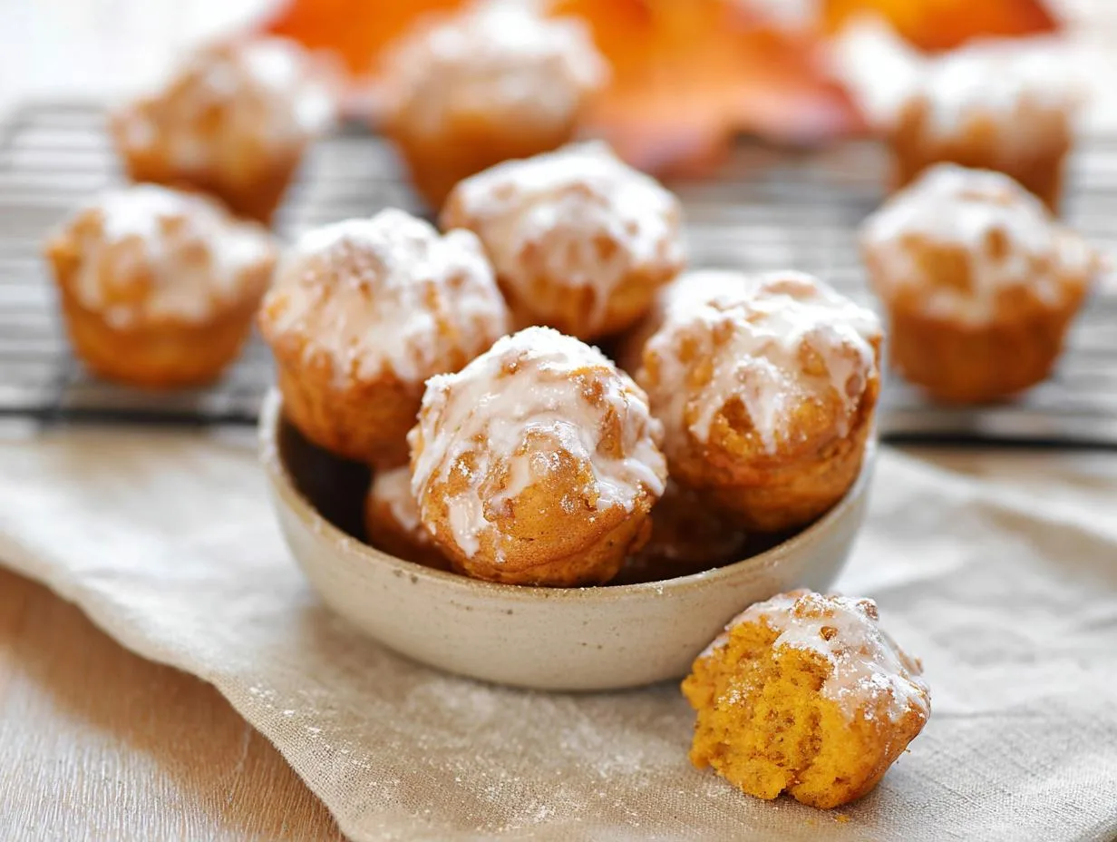 Baked Pumpkin Fritter Bites