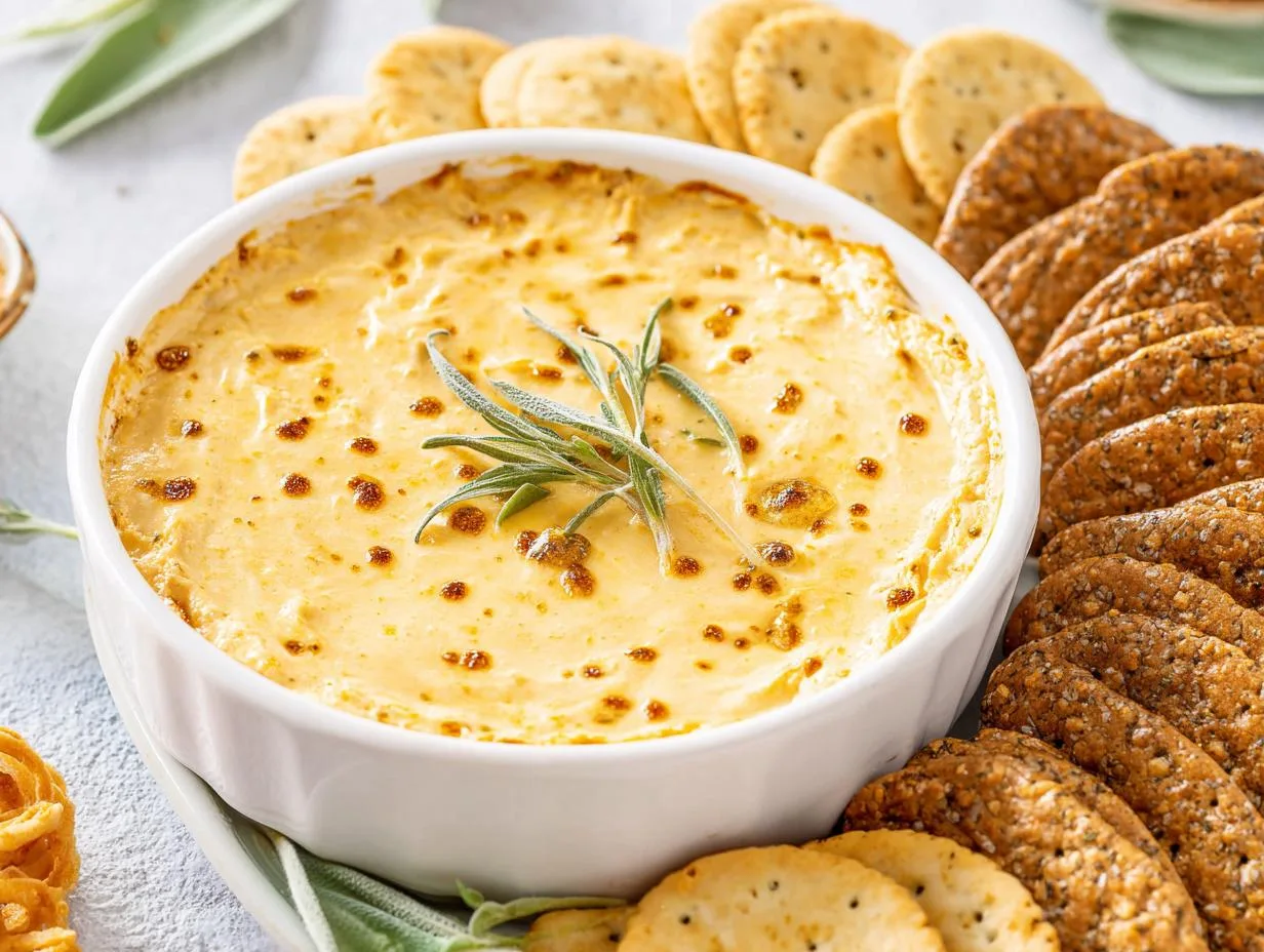 Recipe Kitchen Hub - Easy Slow Cooker Recipes 17 Baked Pumpkin Goat Cheese Dip