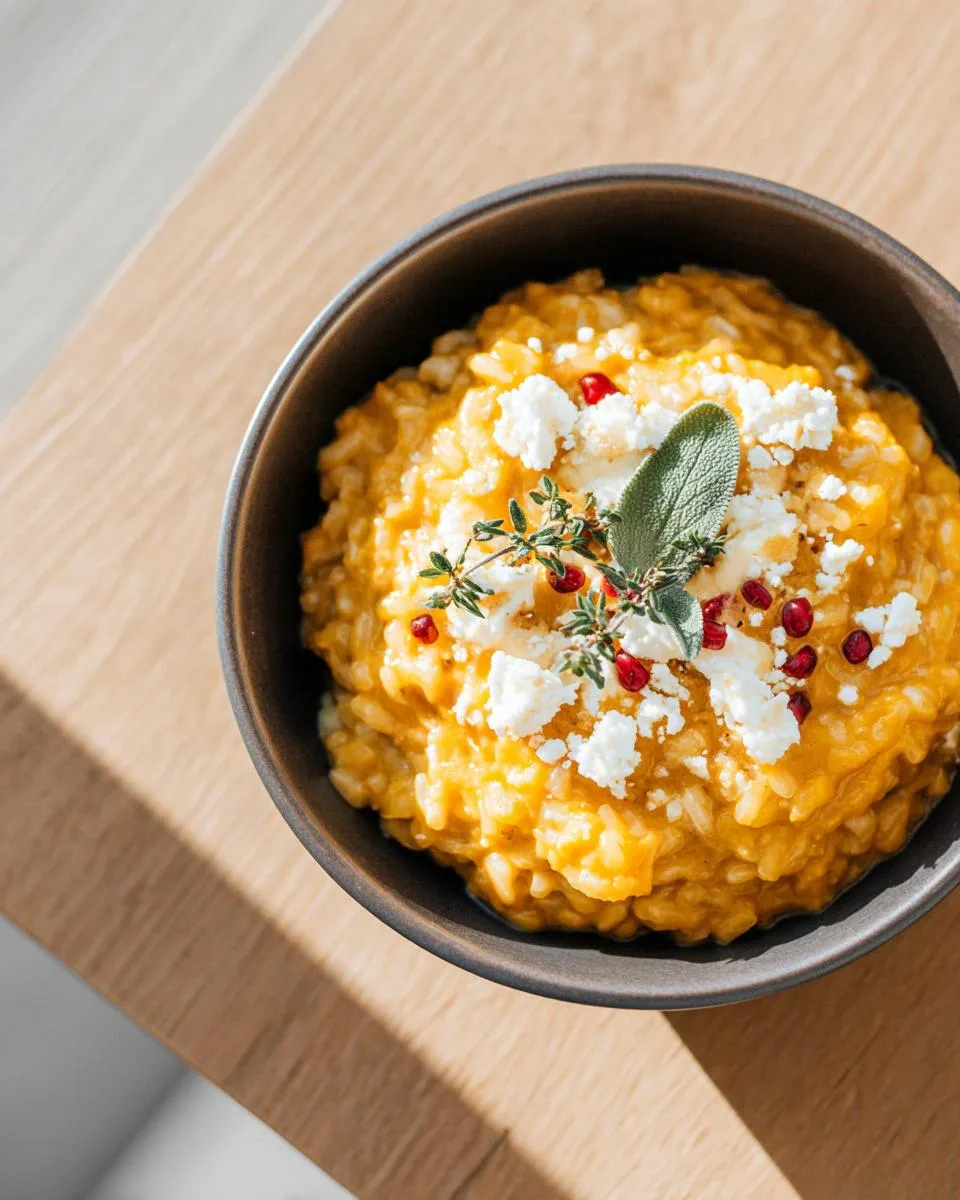 Baked Pumpkin Goat Cheese Risotto - detail 1