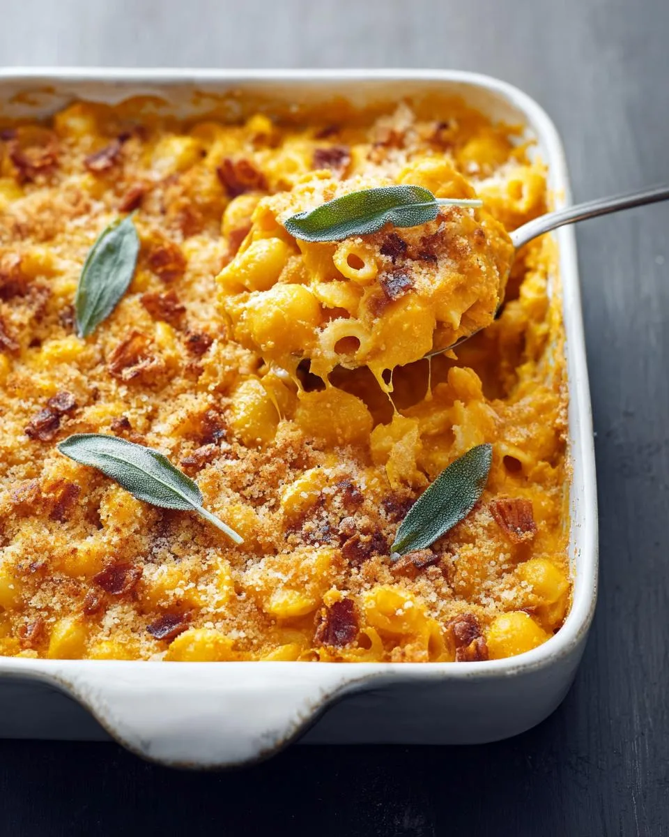 Baked White Cheddar Pumpkin Mac & Cheese: 40-Minute Creamy Comfort 3 Baked White Cheddar Pumpkin Mac & Cheese - detail 1