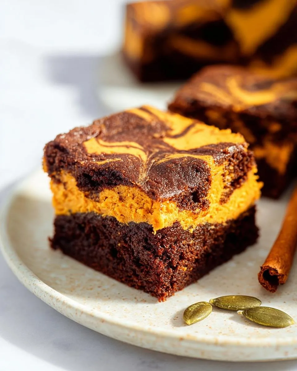 Best Pumpkin Swirl Brownies: 2 Incredible Desserts in One 3 Best Pumpkin Swirl Brownies - detail 1
