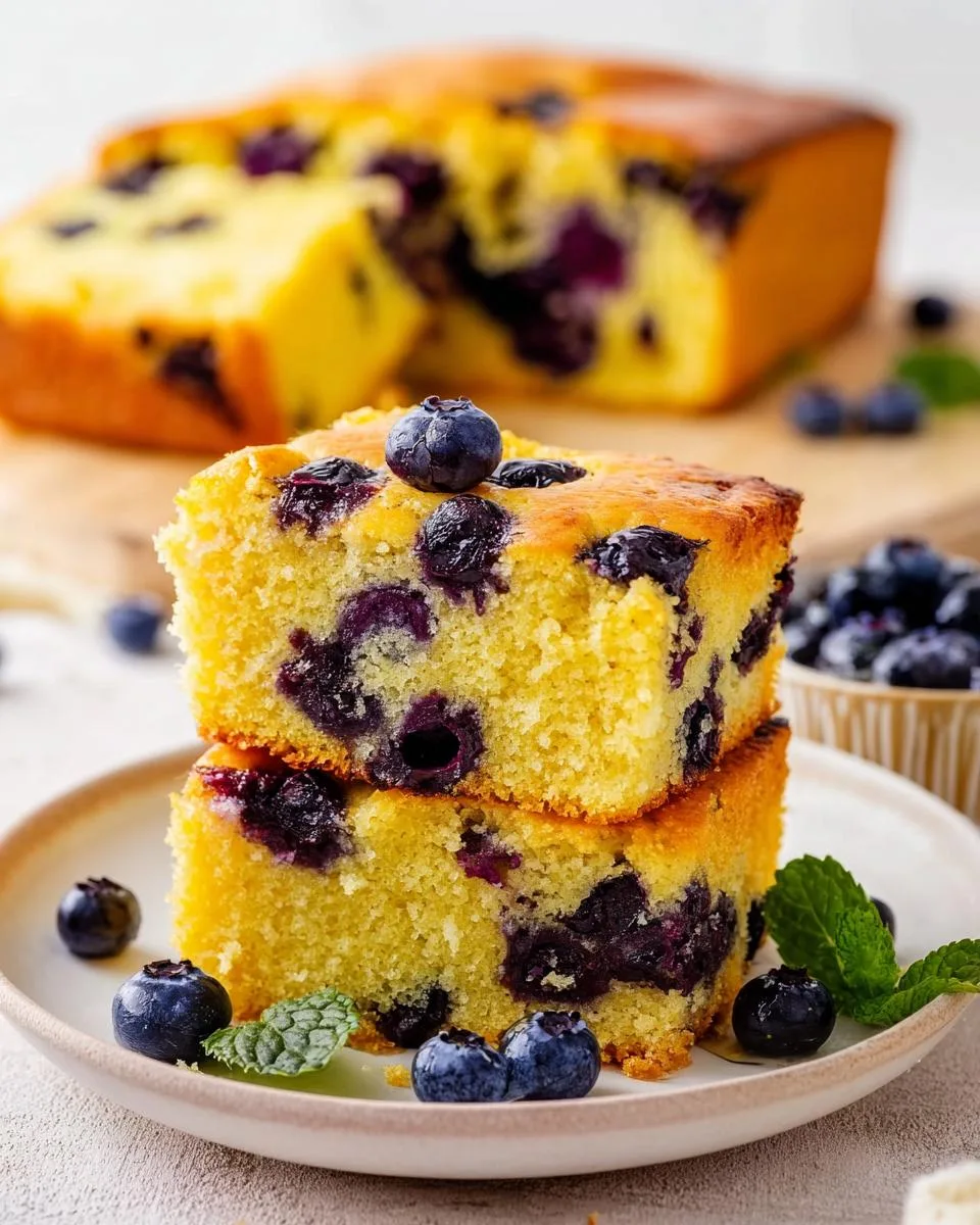 Blueberry Cornbread - detail 1
