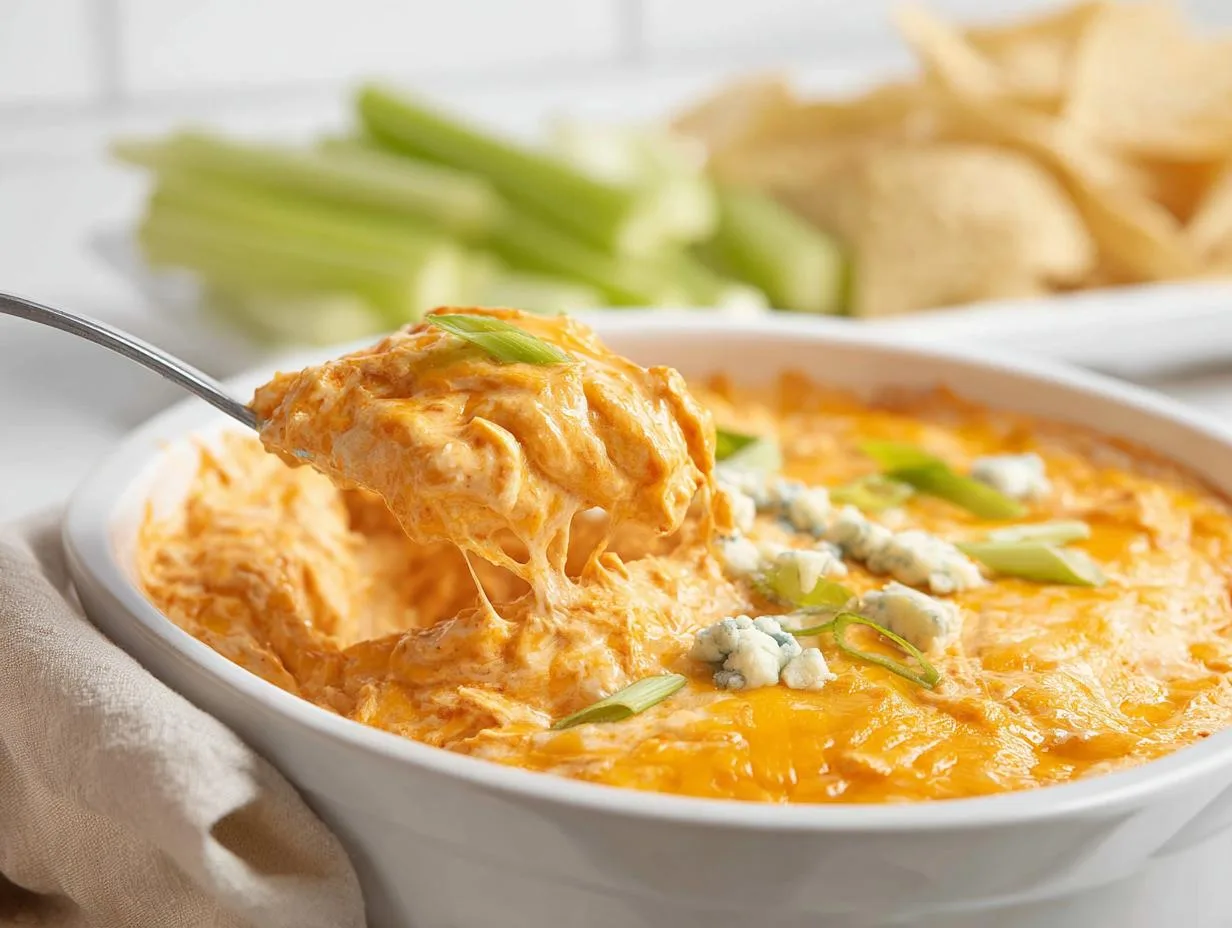Recipe Kitchen Hub - Easy Slow Cooker Recipes 19 Buffalo Chicken Dip