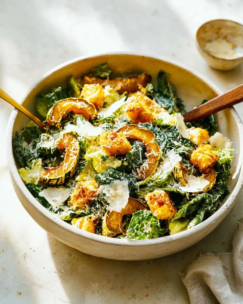 Caesar Salad with Delicata Squash Croutons - detail 1
