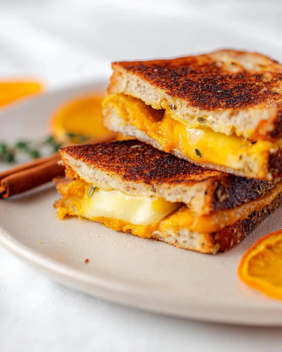 Cheddar Pumpkin Grilled Cheese in 11 Cozy Minutes 3 Cheddar Pumpkin Grilled Cheese - detail 1