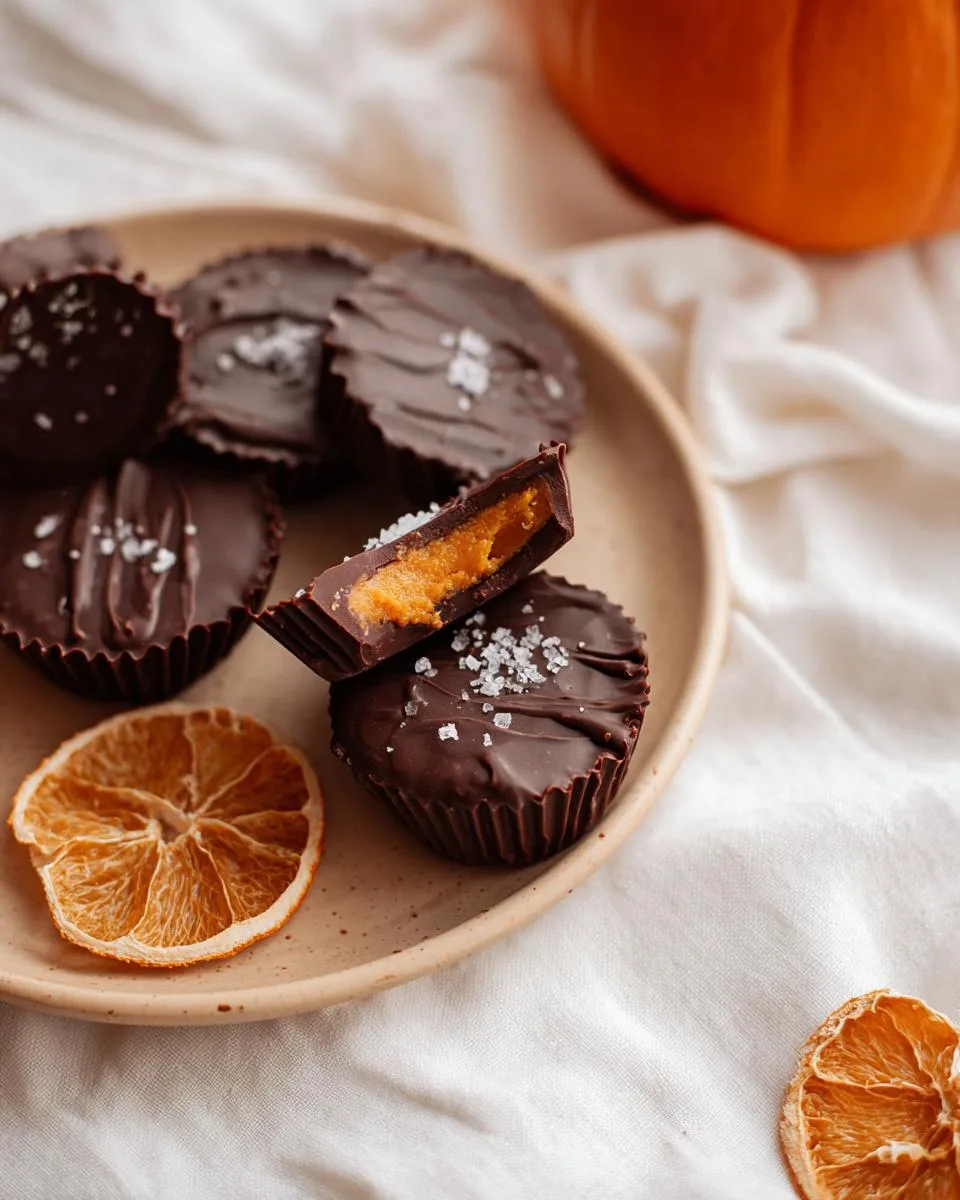 Chocolate Pumpkin Butter Cups - detail 1