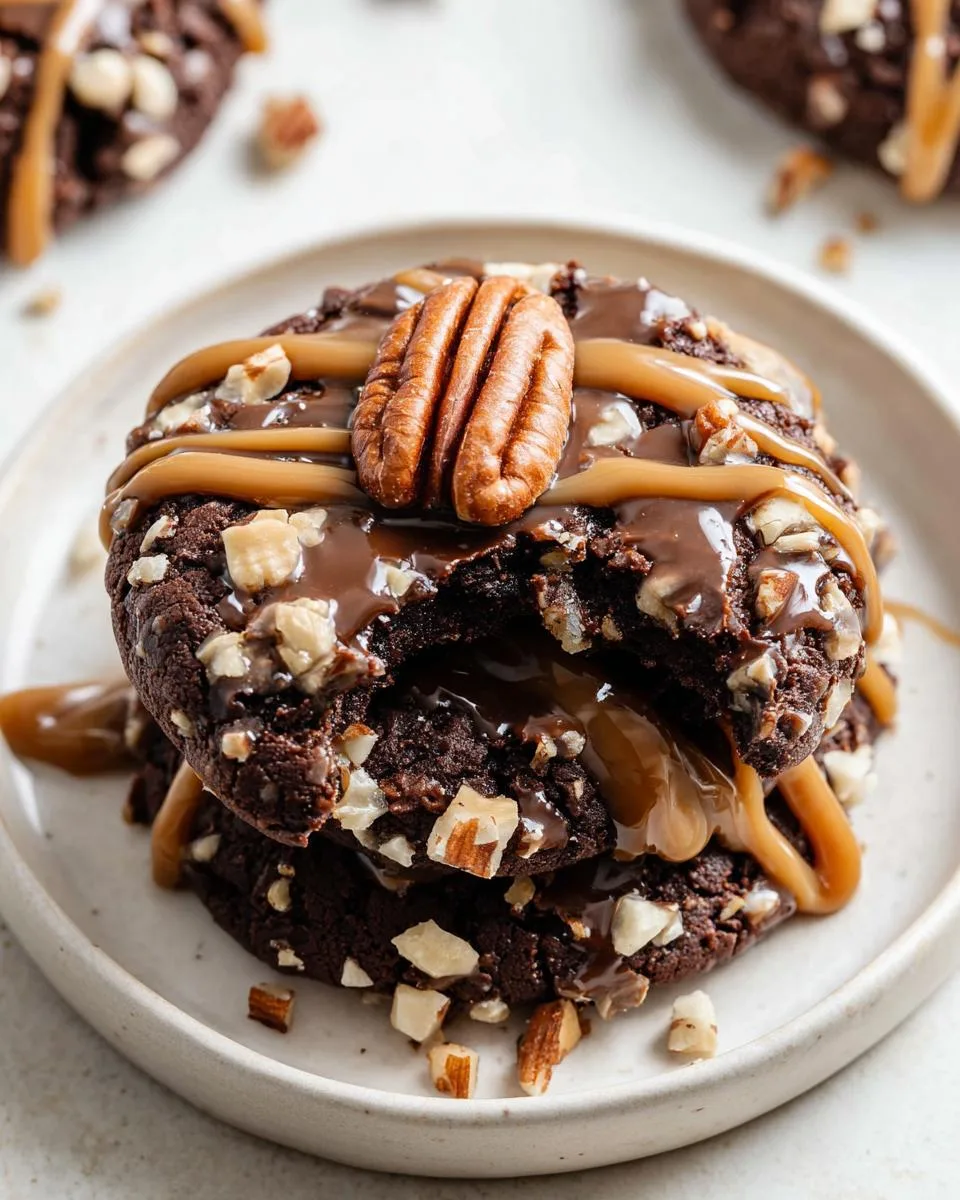 3 Easy Ways to Perfect Chocolate Turtle Cookies 3 Chocolate Turtle Cookies - detail 1