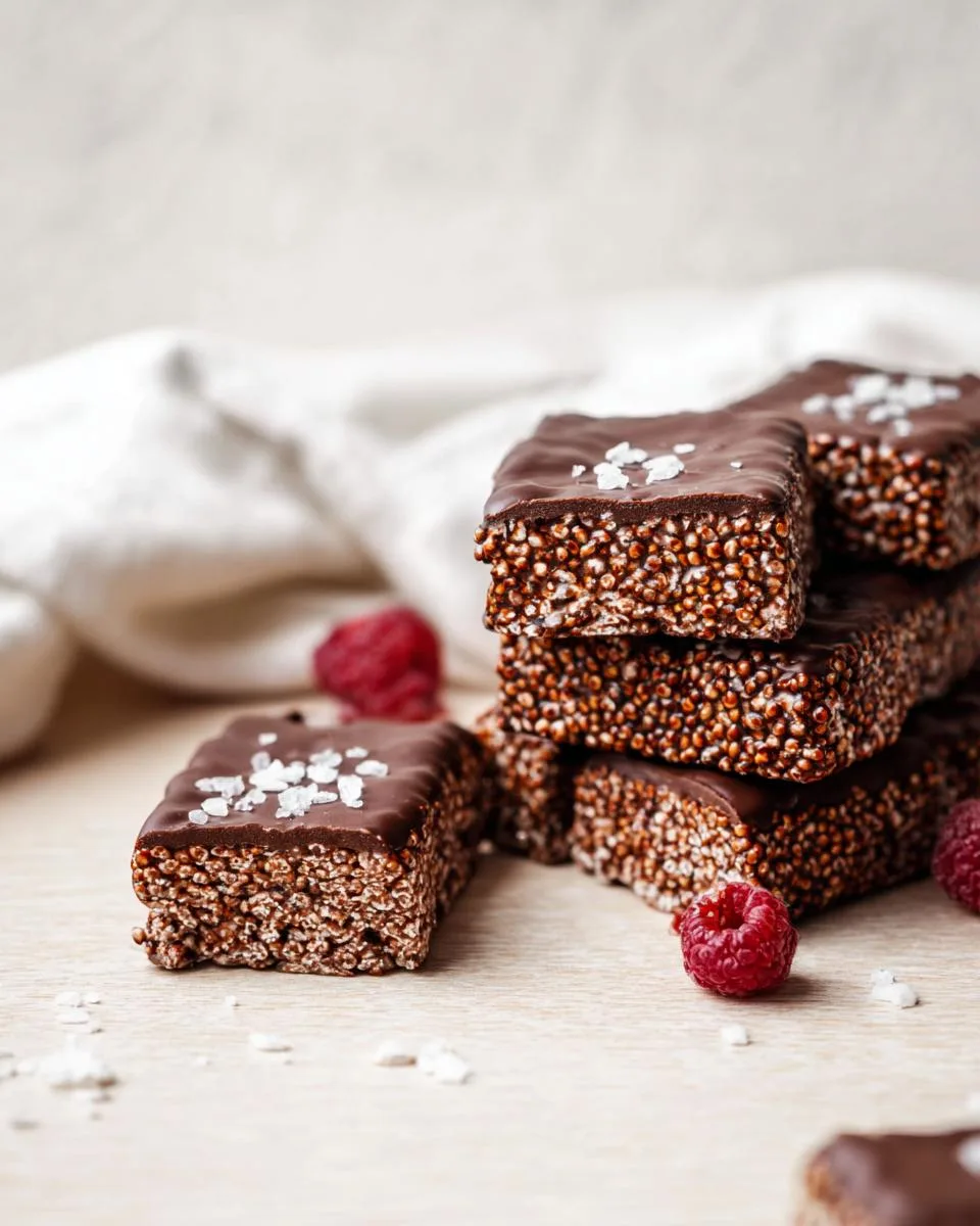 35-Minute Chocolate Quinoa Crunch Bars You Will Love 3 Chocolate quinoa crunch bars - detail 1