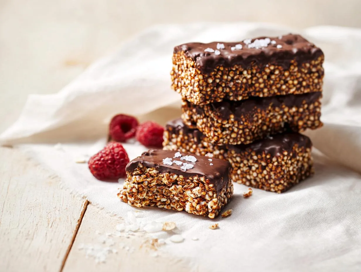 Recipe Kitchen Hub - Easy Slow Cooker Recipes 17 Chocolate quinoa crunch bars