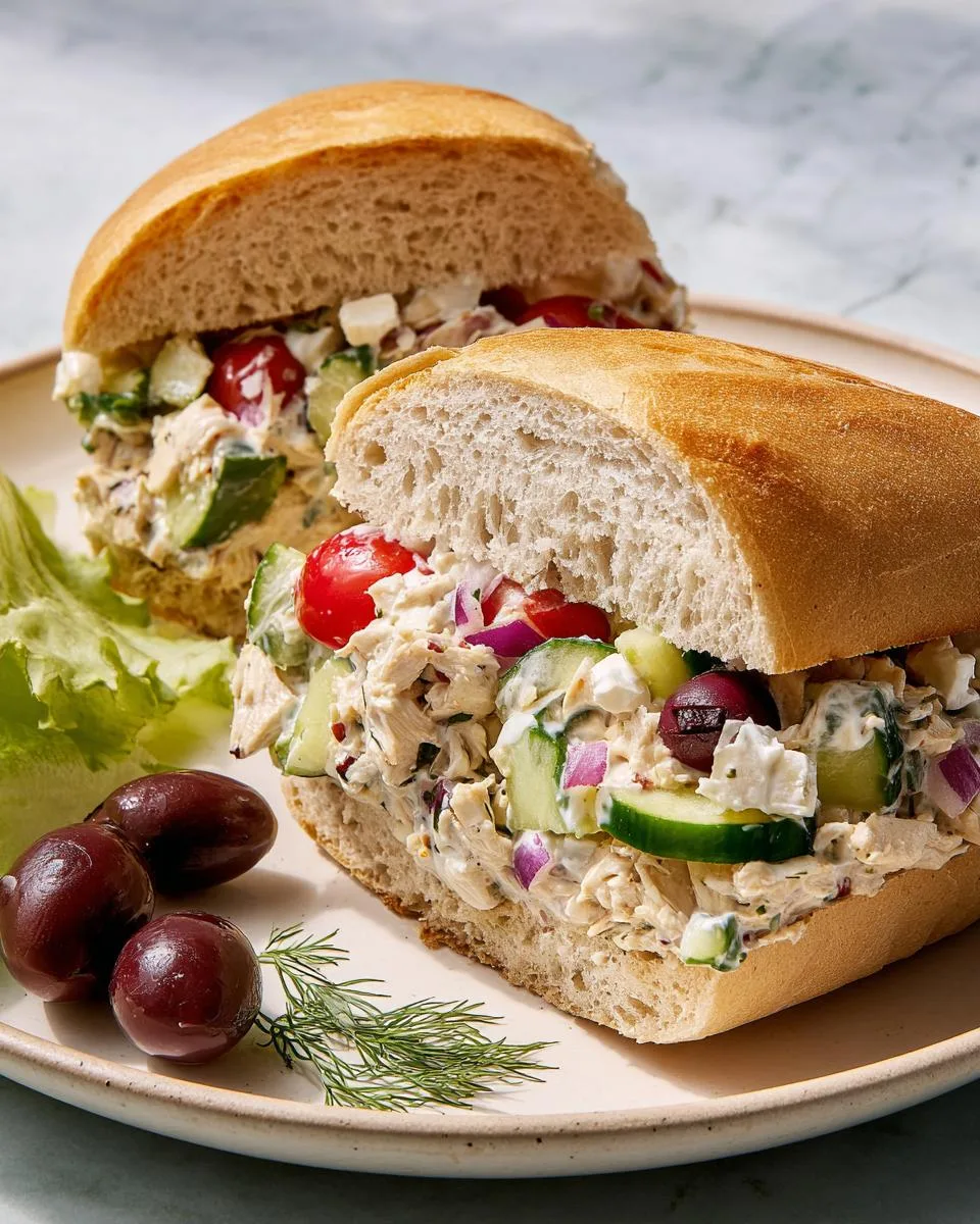 Healthy 30-Minute Chopped Greek Chicken Sandwich 3 Chopped Greek Chicken Sandwich - detail 1