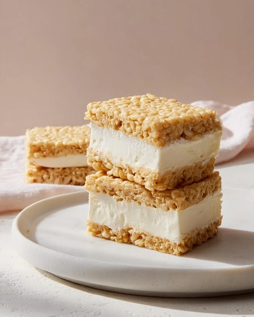 Copycat Rice Krispies Treats Ice Cream Sandwiches 4-Ing Best 3 Copycat Rice Krispies Treats Ice Cream Sandwiches - detail 1