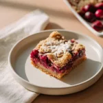 Perfect Cranberry Crumble Bars in 1 Pan 4 Cranberry Crumble Bars