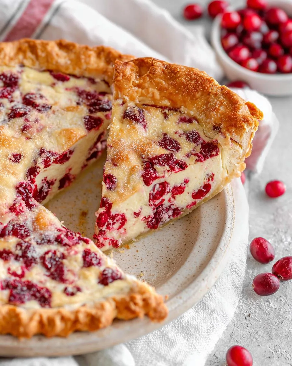 Cranberry Custard Pie Recipe: 5 Simple Steps 3 Cranberry Custard Pie - detail 1