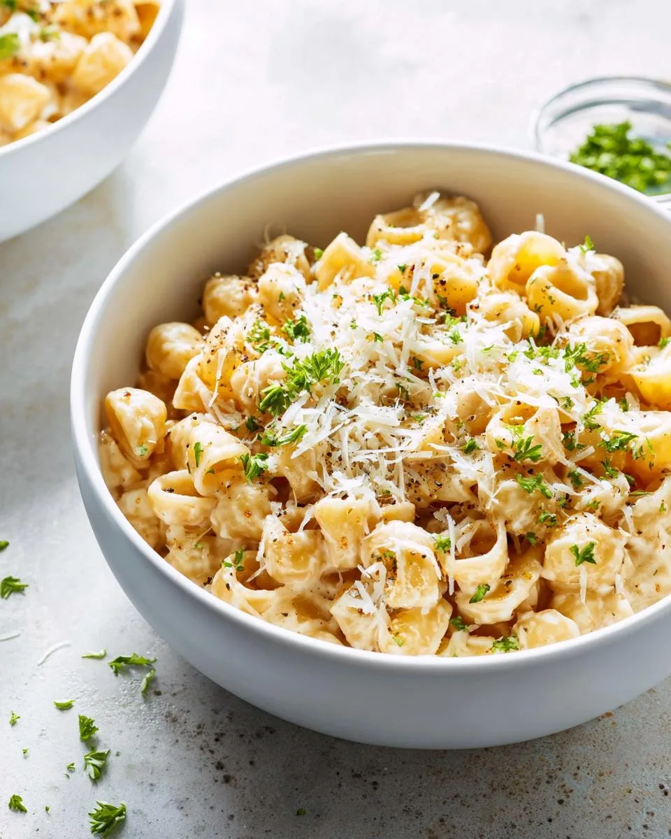 Creamy Garlicky Alfredo Ditalini - detail 1