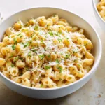 Creamy Garlicky Alfredo Ditalini