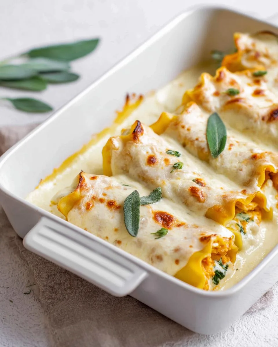 Creamy Pumpkin Lasagna Rolls: Ultimate 3-Cheese Comfort 3 Creamy Pumpkin Lasagna Rolls - detail 1