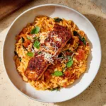 A 35-Minute Creamy Sun-Dried Tomato Salmon & Orzo 4 Creamy Sun-Dried Tomato Salmon & Orzo