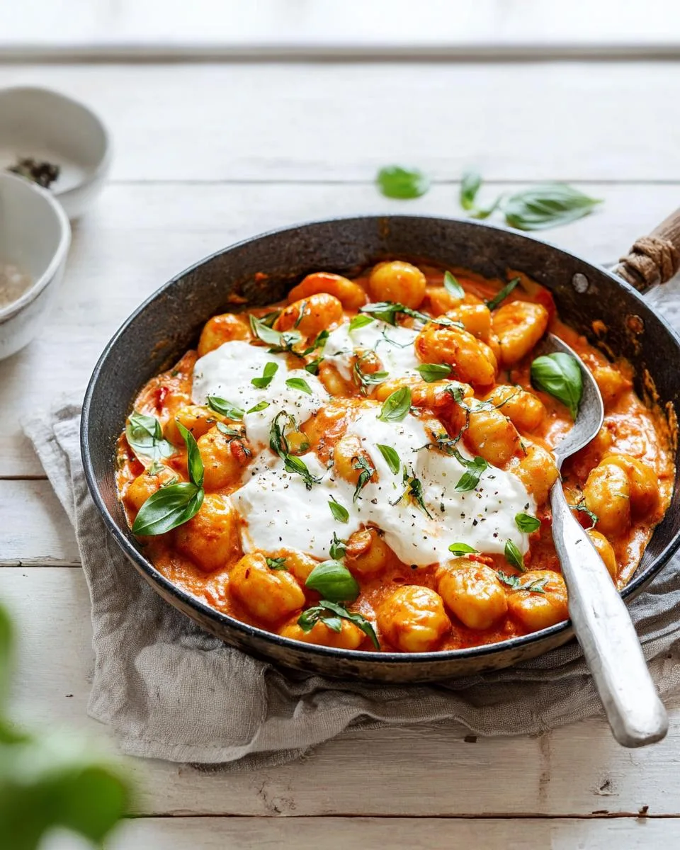 30-Min Creamy Tomato Gnocchi with Burrata 3 Creamy Tomato Gnocchi with Burrata - detail 1
