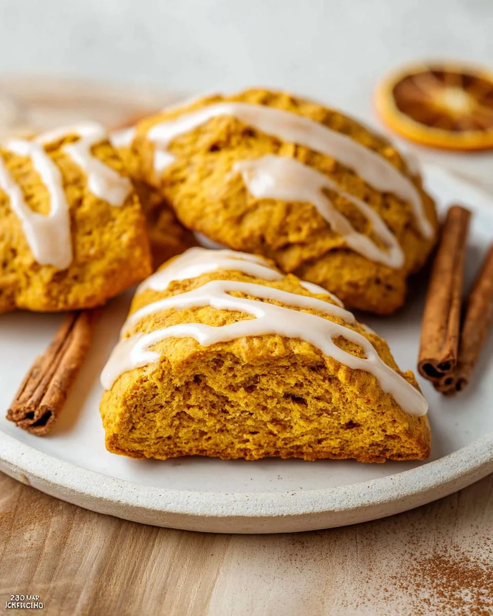 Easy Pumpkin Scones: 30-Minute Perfect Fall Treat 3 Easy Pumpkin Scones - detail 1