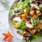 Fall Harvest Salad with Pumpkin Vinaigrette: 1 Hearty Salad 4 Fall Harvest Salad with Pumpkin Vinaigrette
