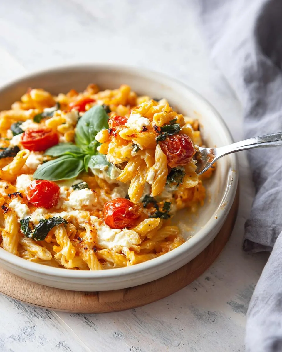 Feta Pumpkin Pasta Bake A Creamy Fall Comfort 3 Feta Pumpkin Pasta Bake - detail 1