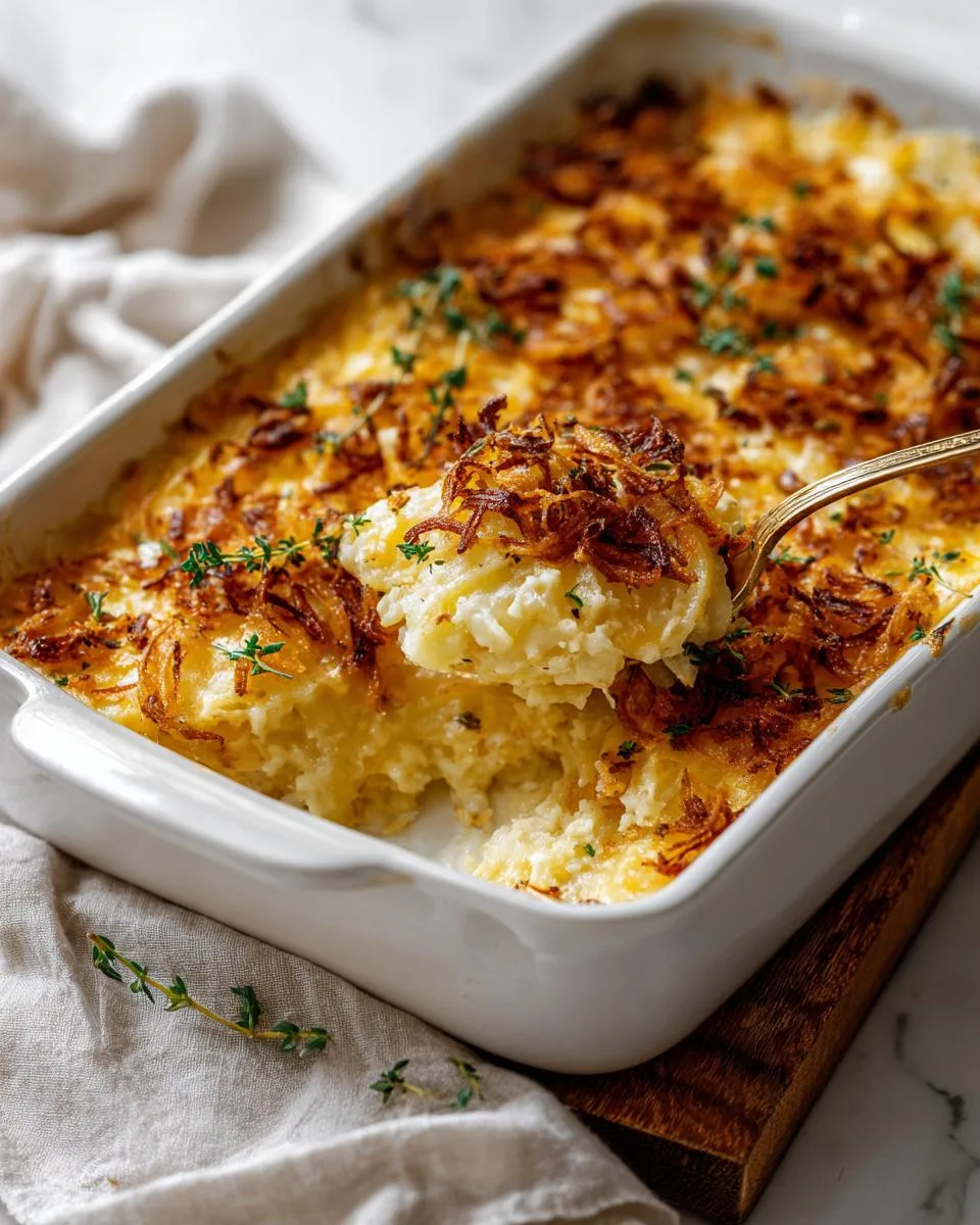 Irresistible 15-Minute French Onion Funeral Potatoes 3 French Onion Funeral Potatoes - detail 1