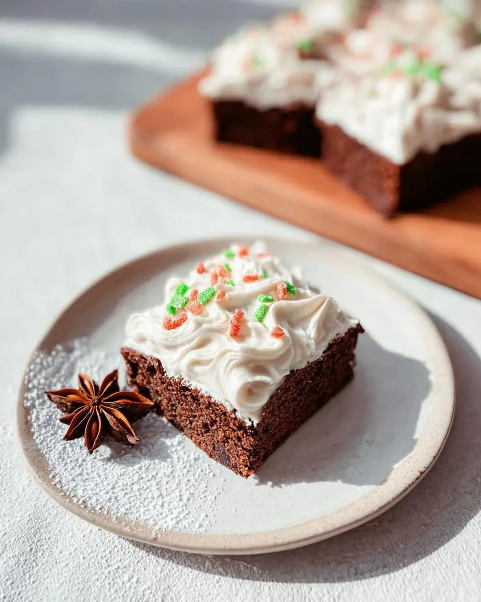Perfect 1 Bowl Frosted Gingerbread Brownies 3 Frosted Gingerbread Brownies - detail 1