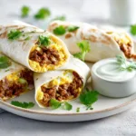 Ground Beef Breakfast Burrito