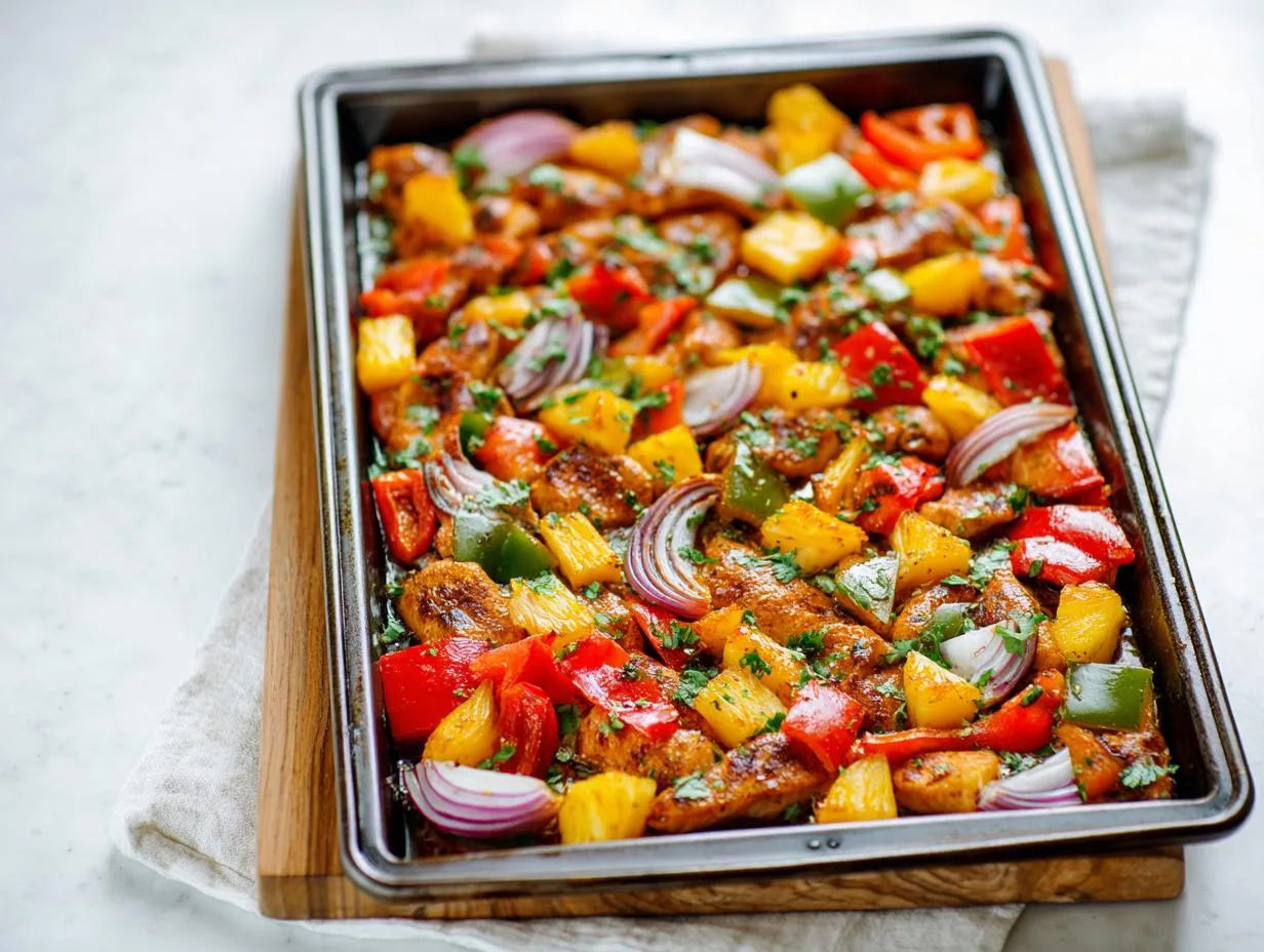 Hawaiian Chicken Sheet Pan