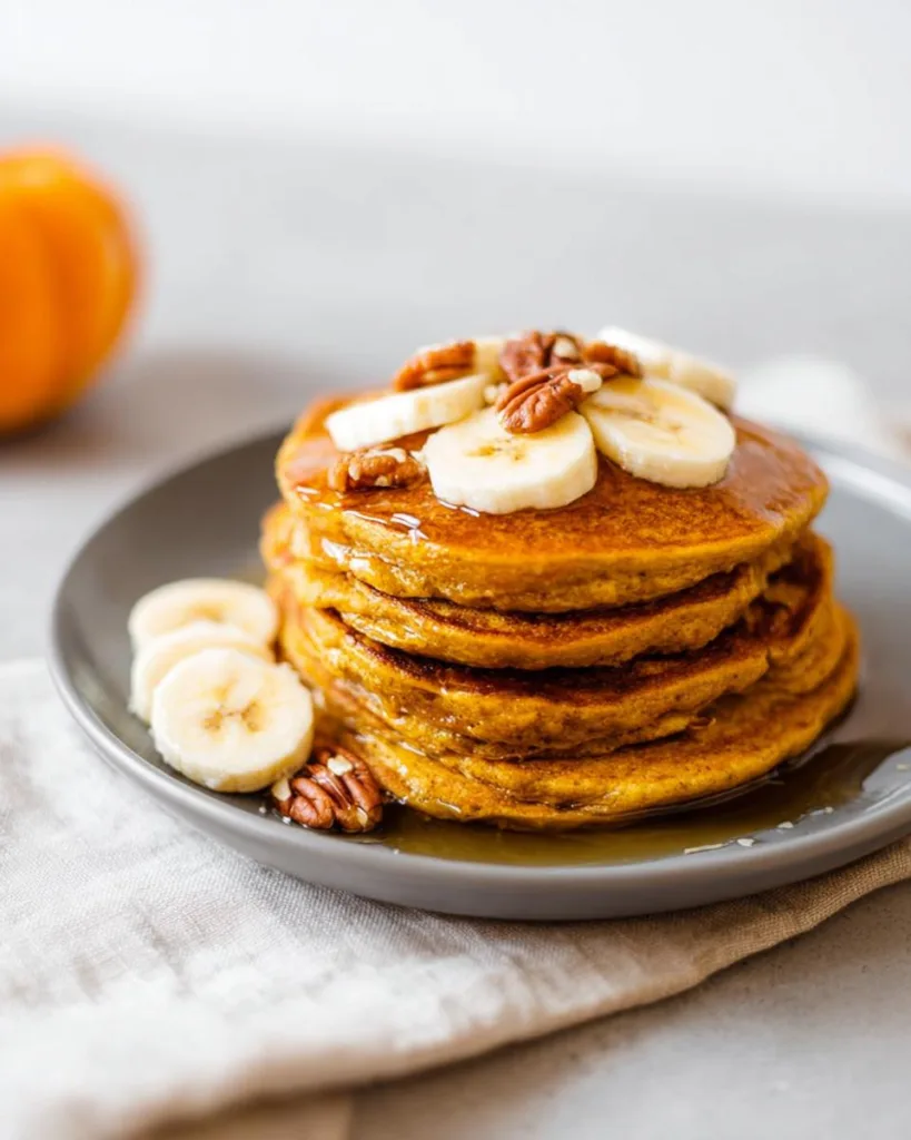 Healthy Pumpkin Banana Pancakes 3 Healthy Pumpkin Banana Pancakes