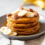 Healthy Pumpkin Banana Pancakes 4 Healthy Pumpkin Banana Pancakes