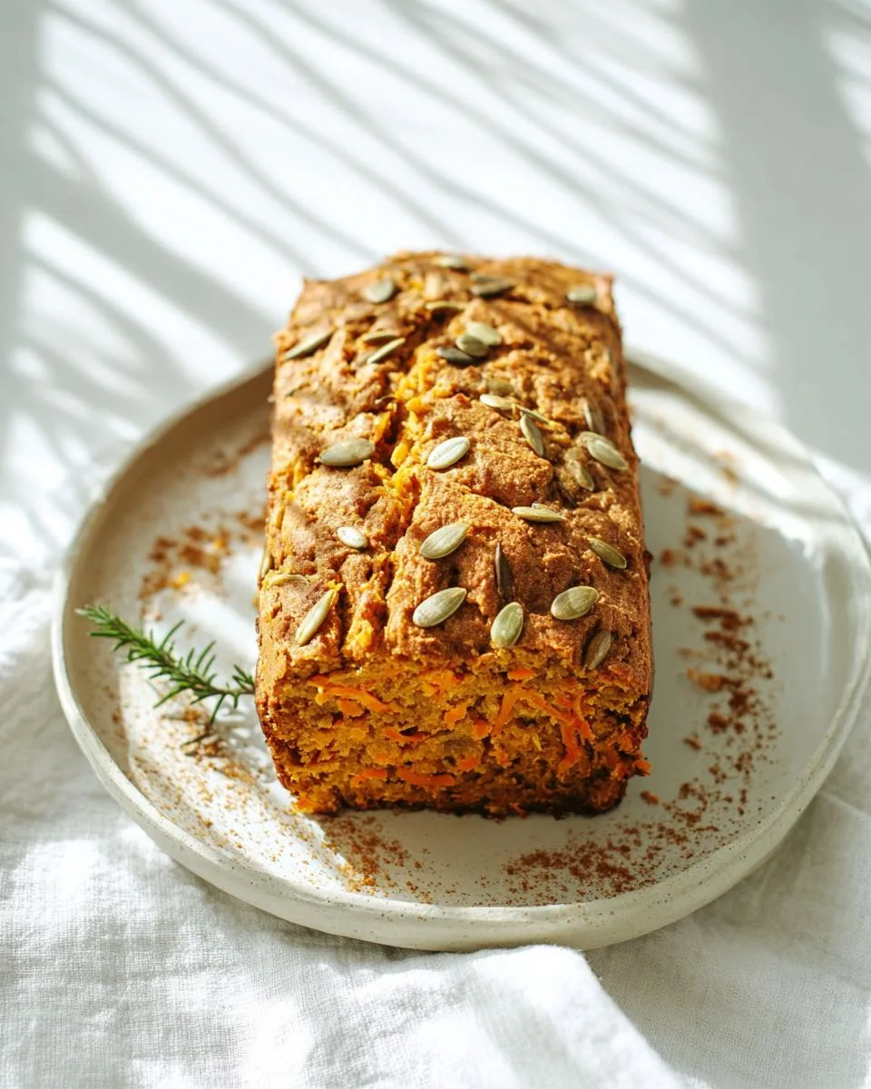 Healthy Pumpkin Carrot Breakfast Bread - detail 1