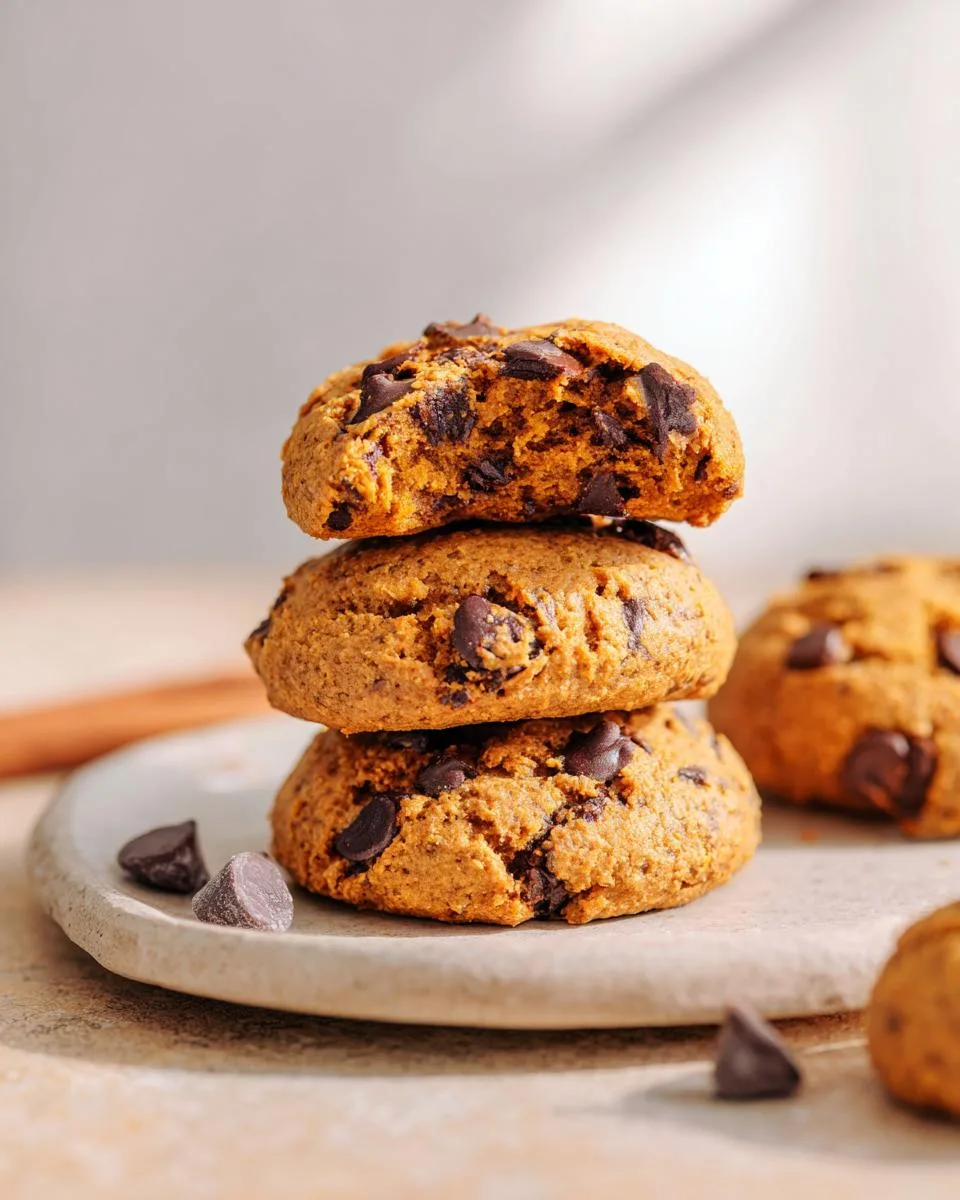 Healthy Pumpkin Chocolate Chip Cookies - detail 1