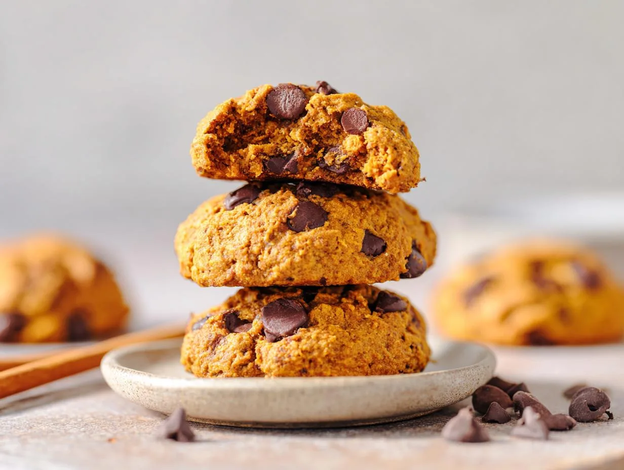 Recipe Kitchen Hub - Easy Slow Cooker Recipes 17 Healthy Pumpkin Chocolate Chip Cookies