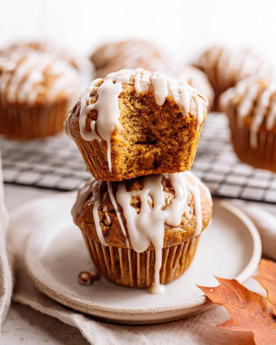 Healthy Pumpkin Muffins with Spiced Maple Glaze: 12 Easy 3 Healthy Pumpkin Muffins with Spiced Maple Glaze - detail 1