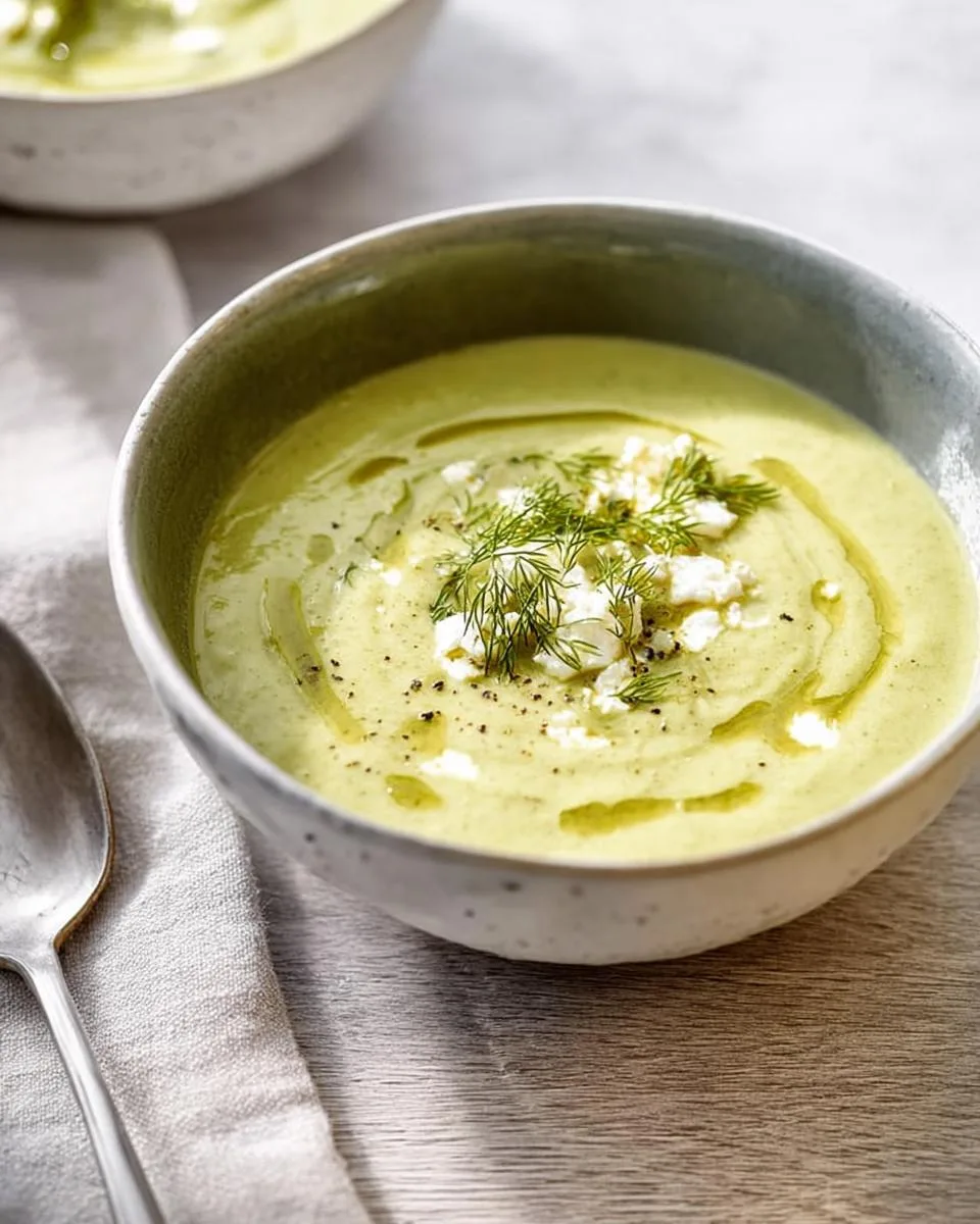 High-Protein Broccoli Feta Soup