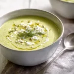 High-Protein Broccoli Feta Soup