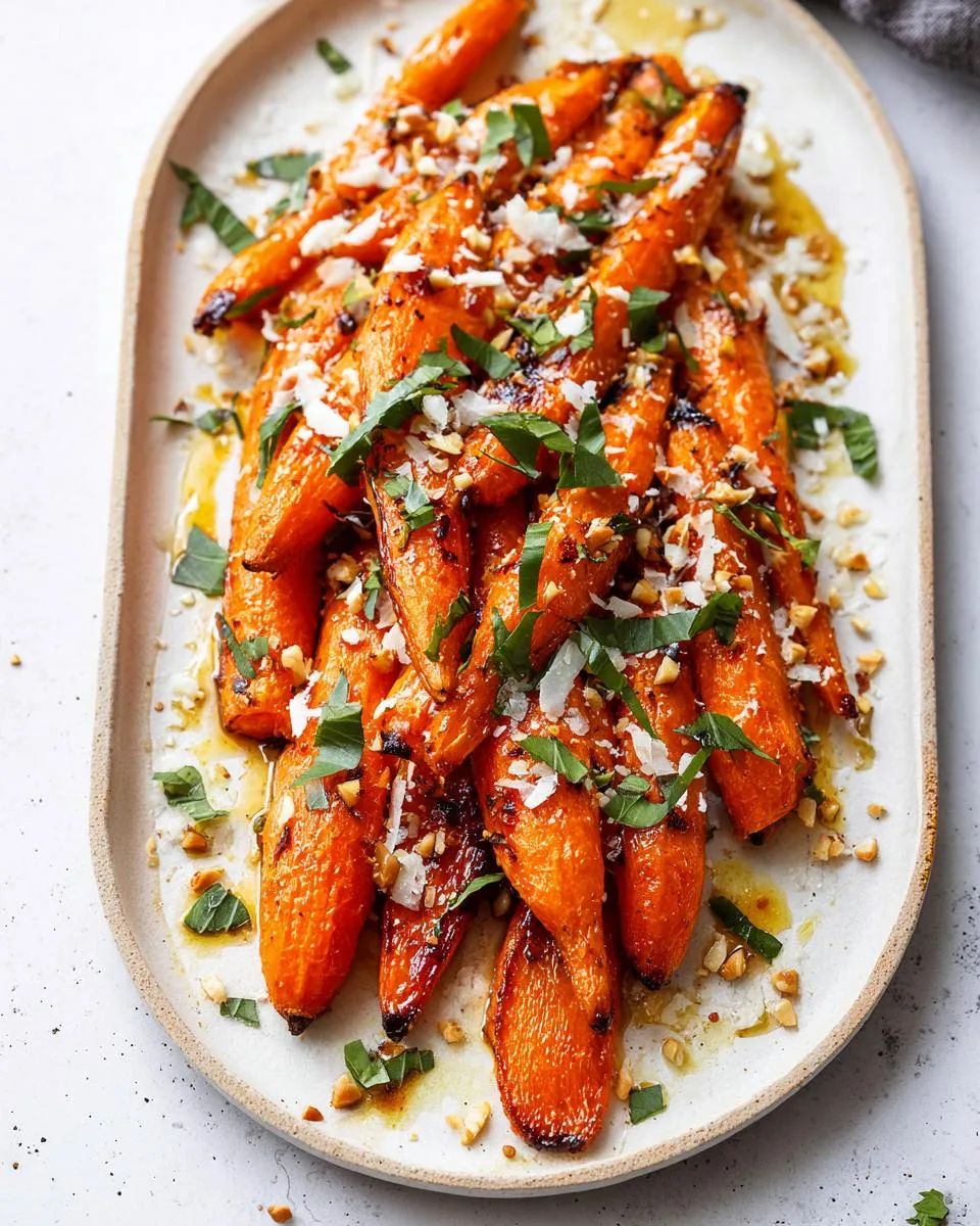 Hot Honey Parmesan Carrots Delight Irresistible Side 3 Hot Honey Parmesan Carrots Delight - detail 1
