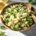 Lemon Arugula Pasta Salad: 20 Minute Bright Dinner 4 Lemon Arugula Pasta Salad