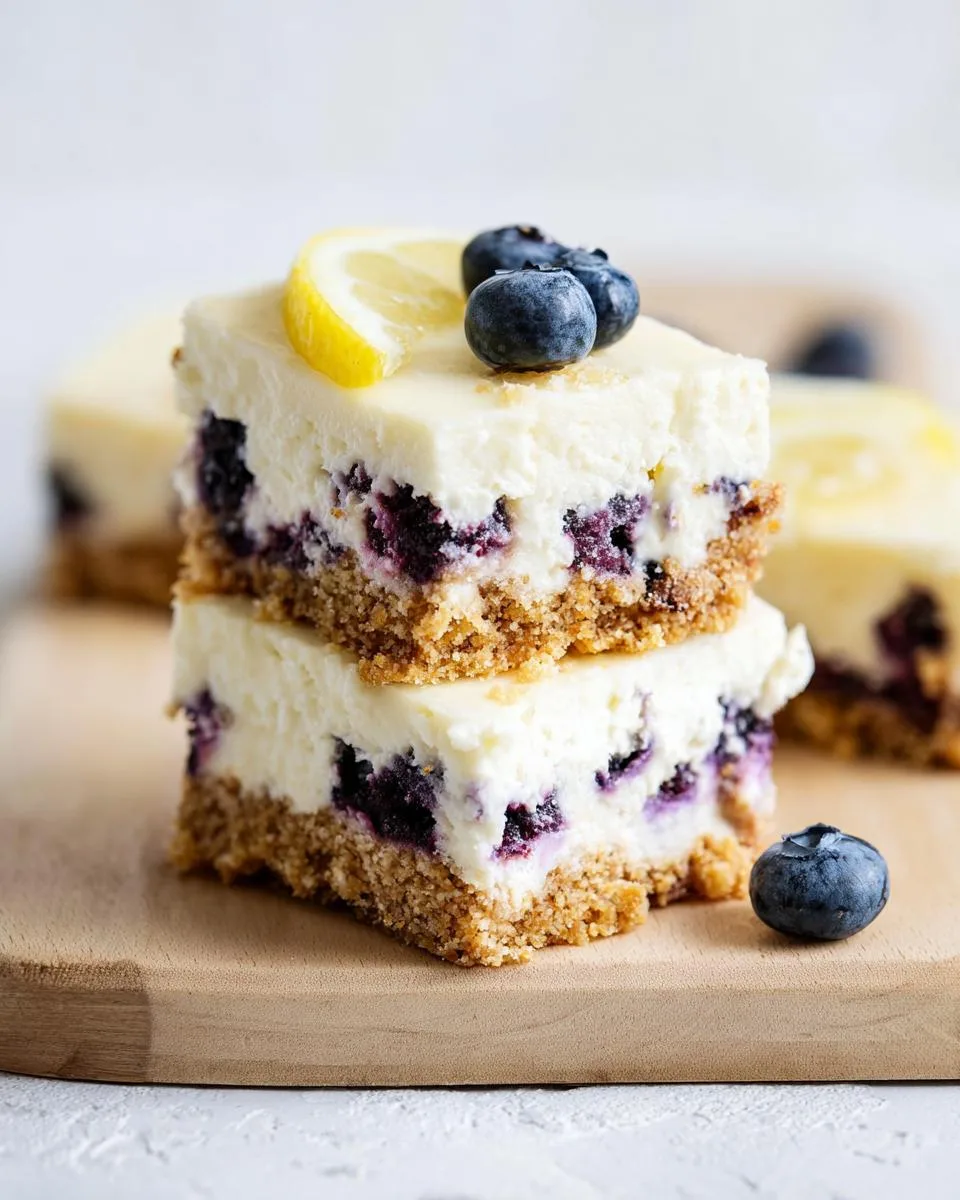Lemon-Blueberry Cheesecake Bars - detail 1