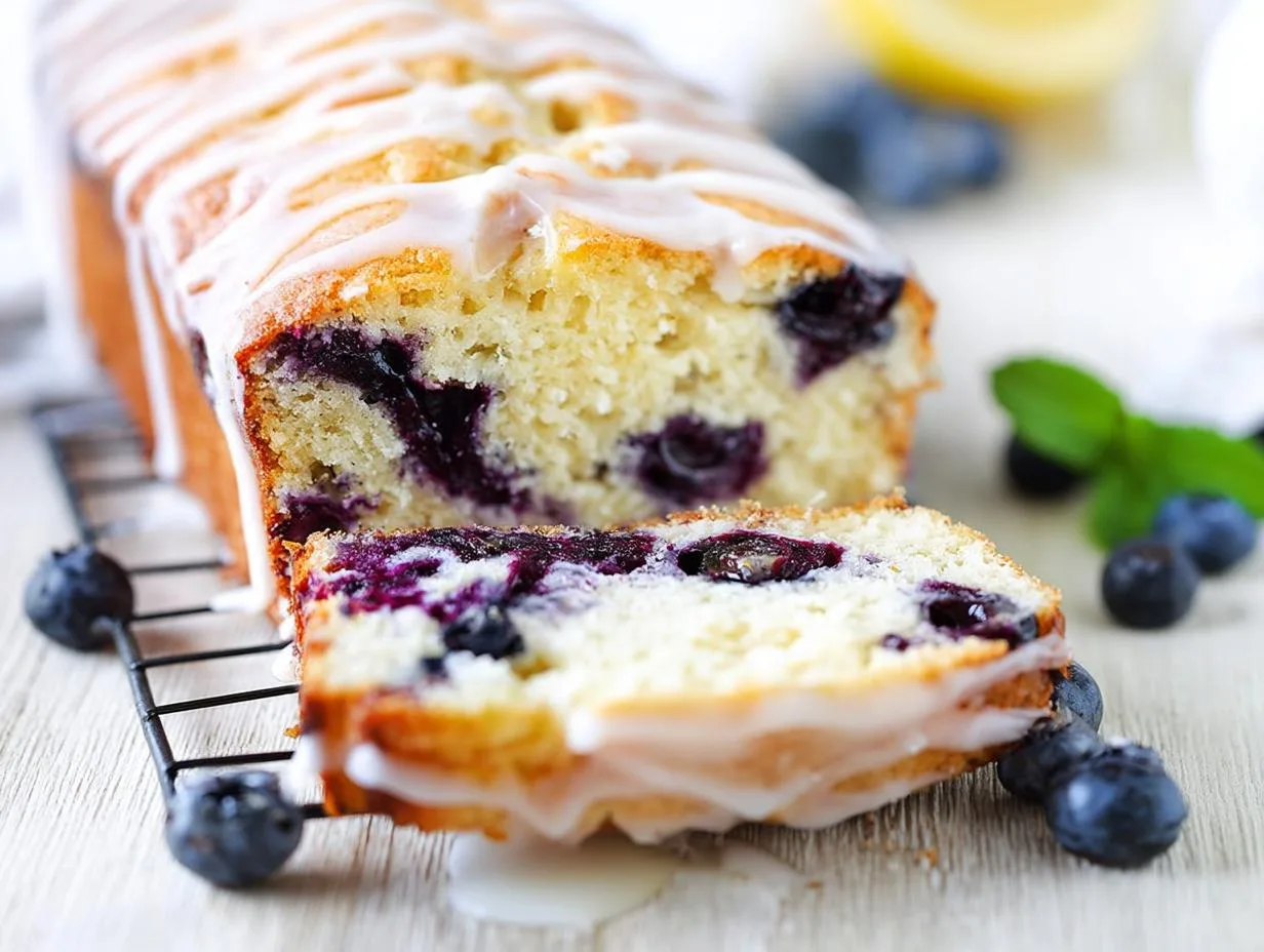 Lemon Blueberry Loaf Cake Recipe