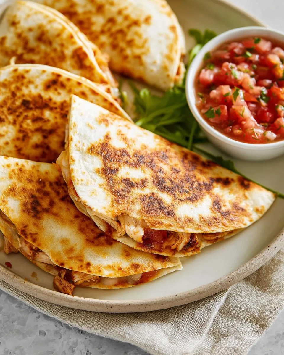 Mini Chicken Quesadillas: 20-Minute Crispy Perfection 4 Mini Chicken Quesadillas - detail 1