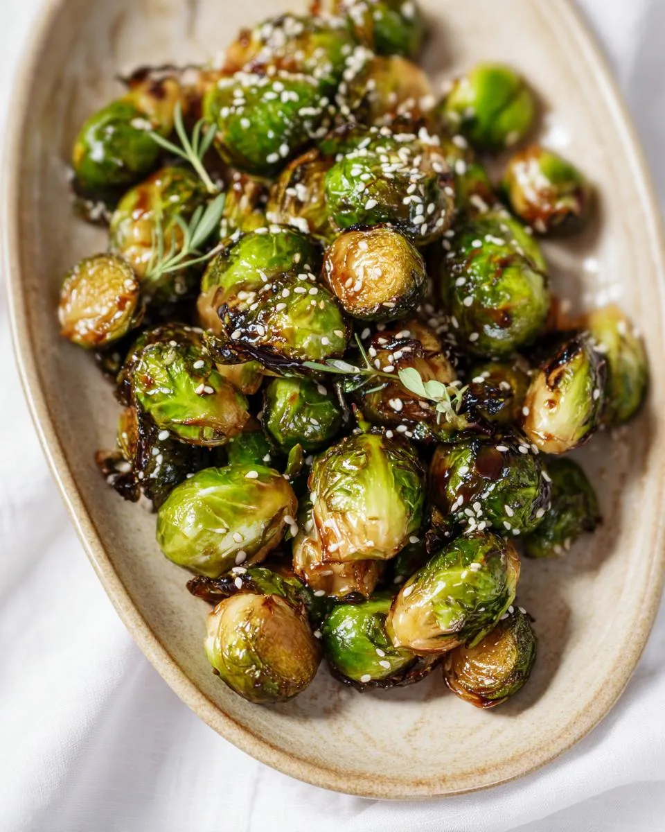 Miso Sesame Glazed Brussels Sprouts: 35-Minute Irresistible Side 3 Miso Sesame Glazed Brussels Sprouts - detail 1
