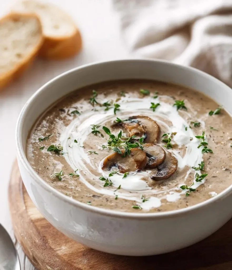 35-Min Creamy Mushroom Soup Hug in a Bowl 3 Mushroom Soup