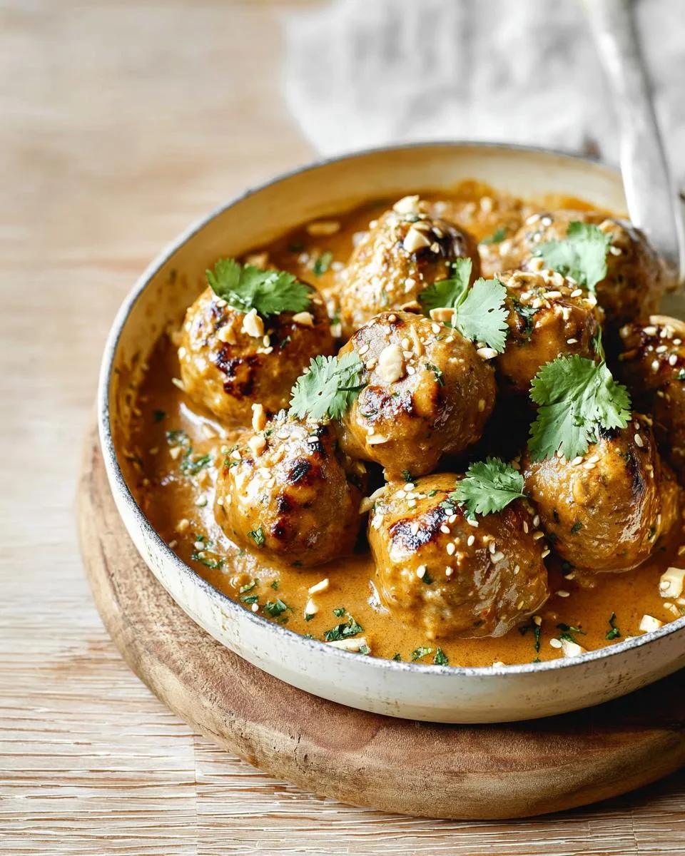 Peanut Chicken Meatballs - detail 1