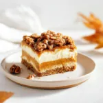 Pumpkin Cheesecake Bars with Streusel Topping